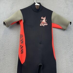 Vintage‎ Ron Jon Surf Cruiser Wetsuit Juniors 16 Short Sleeve USA 90s Surf Swim